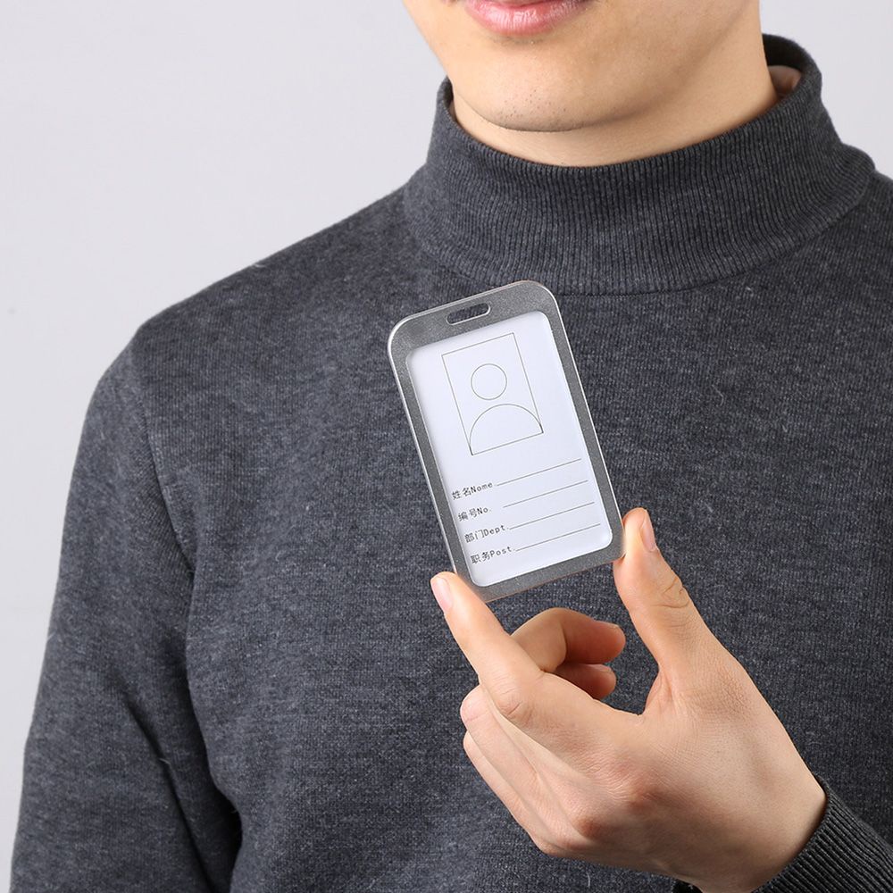 Vỏ đựng thẻ tên hai mặt bằng hợp kim nhôm bền bỉ chất lượng cao