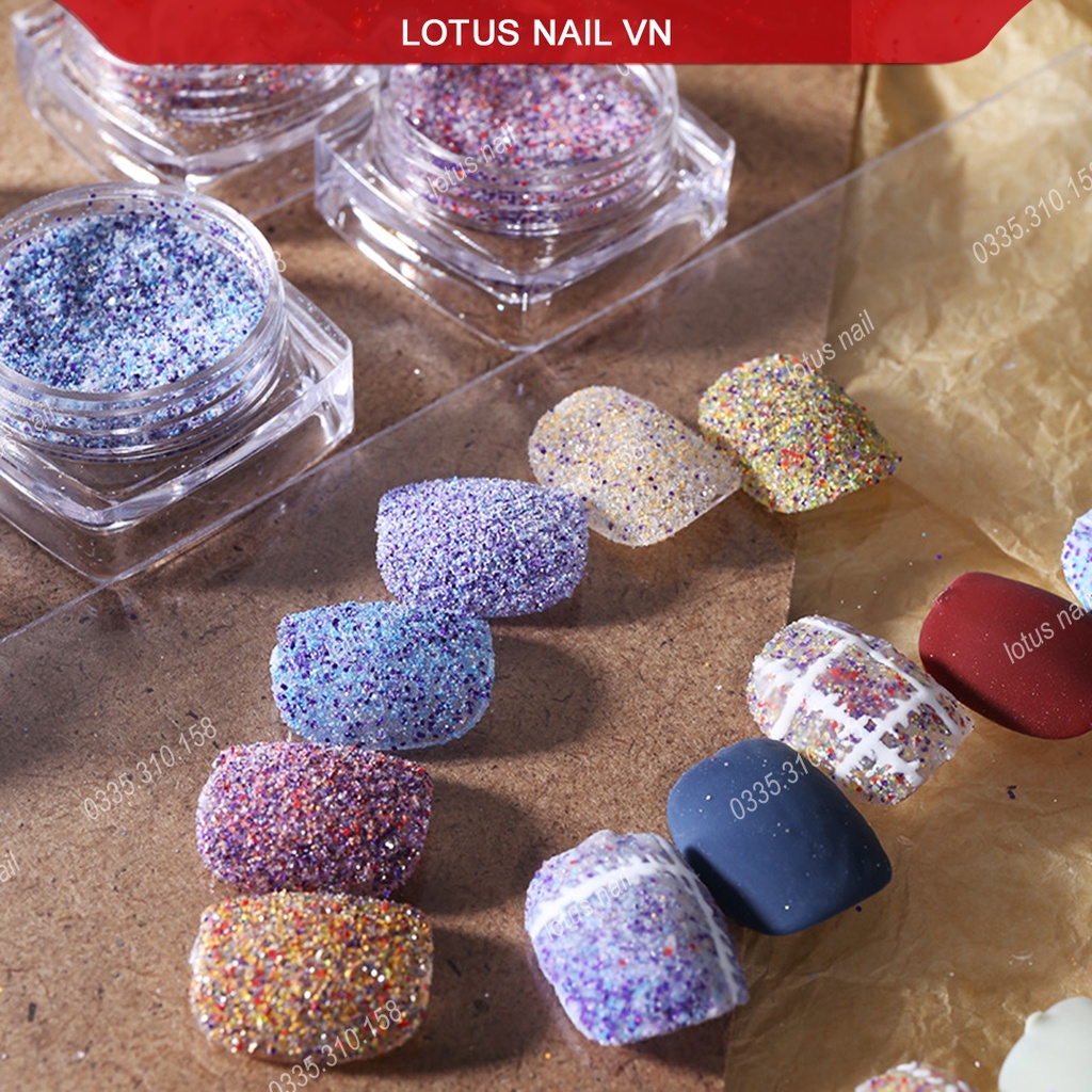 Nhũ dạ nail Hàn Quốc  set 6 màu trang trí móng