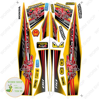 Tem rời Honda Blade Chữ Tàu ( Wave Blade ) Nhiều lựa chọn màu sắc - Tem 3 lớp chống nước , chống phai màu