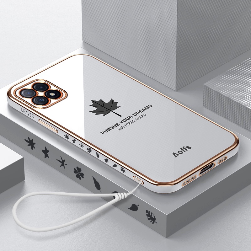 Ốp Điện Thoại Mềm Họa Tiết Lá Phong Cho OPPO A72 5G 4G