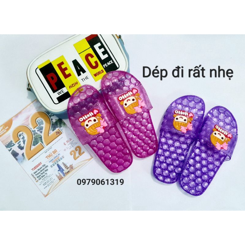 Dép lê cho bé hình cô gái siêu yêu size 23,24,25,26