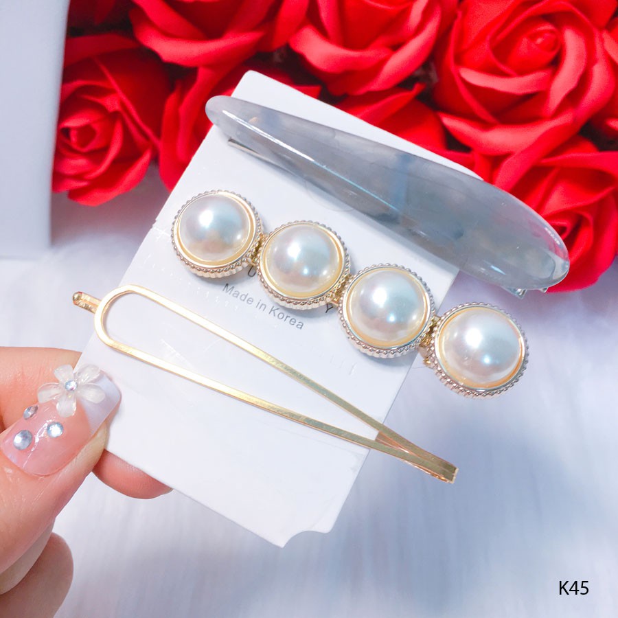 Set 3 kẹp tóc Hàn Quốc sang chảnh K45