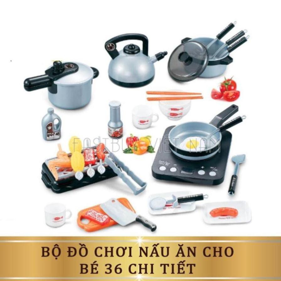 Đồ Chơi Cho Bé, Bộ Đồ Chơi Nấu Ăn Cao Cấp 36 Món No.H336A - Đồ Chơi Trẻ Em