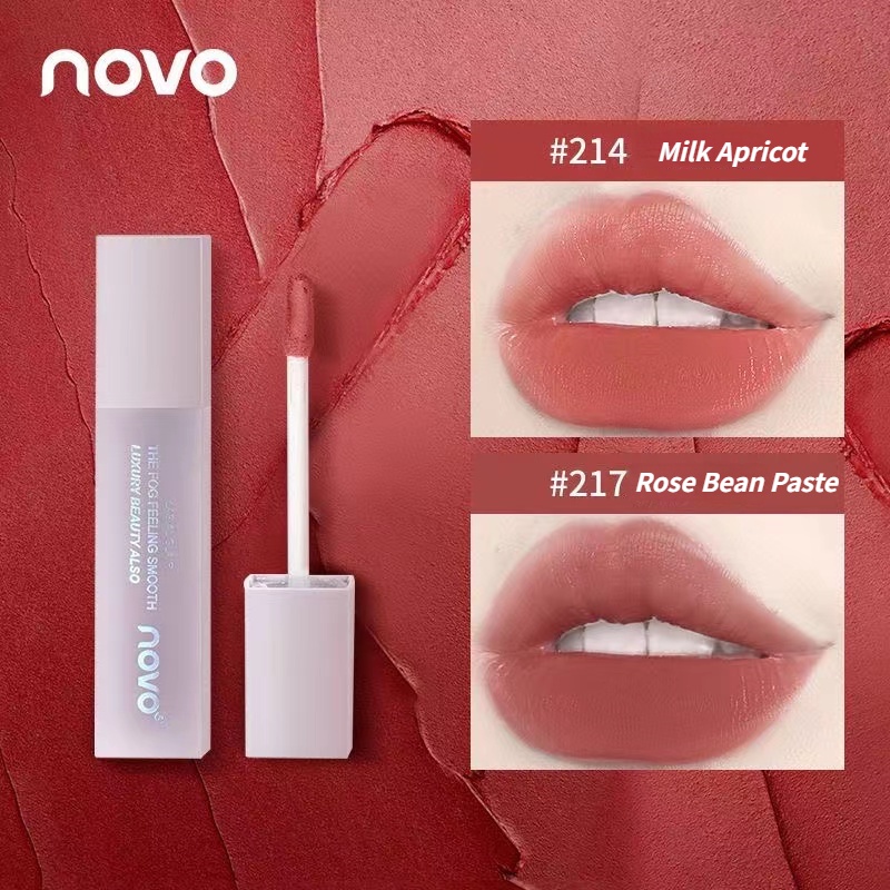 Novo® Son Bóng Chống Nước Lâu Phai Mượt Như Nhung 5g