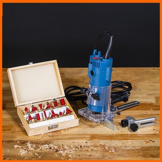 Máy soi mộng nhỏ Dongcheng DMP02-6,  Soi phay rãnh mặt gỗ, soi rãnh bản lề, Soi rãnh Alu.