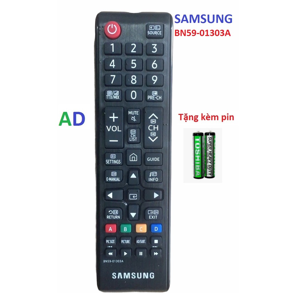 ĐIỀU KHIỂN TIVI SAMSUNG LED LCD NGẮN BN59-01199F Loại Tốt  REMOTE dành cho tivi từ 32 inch đến 50 inch