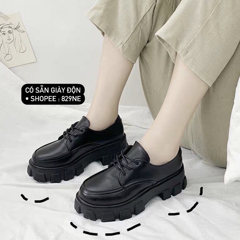 sẵn/ giày oxford đế độn, boot martins 😅 giày tăng chiều cao (Giao luôn/ CLIP THẬT)