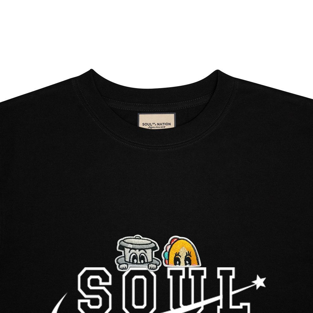 Áo thun Soul Star Cà Phê Bánh Mì (Patch Thêu) CAO CẤP form basic 100% cotton vải dày, không xù lông SOUL OF A NATION