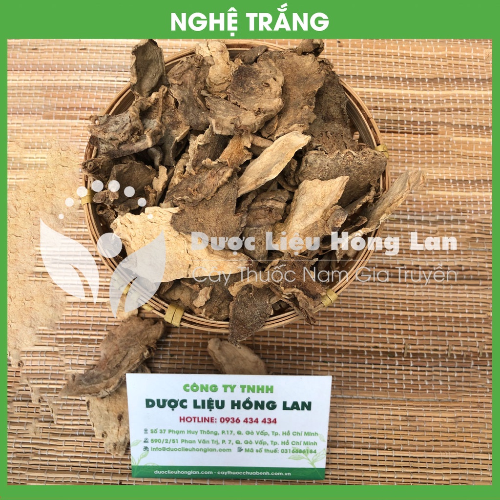 NGHỆ TRẮNG sắt lát khô sạch đóng gói 1kg - congtyduoclieuhonglan