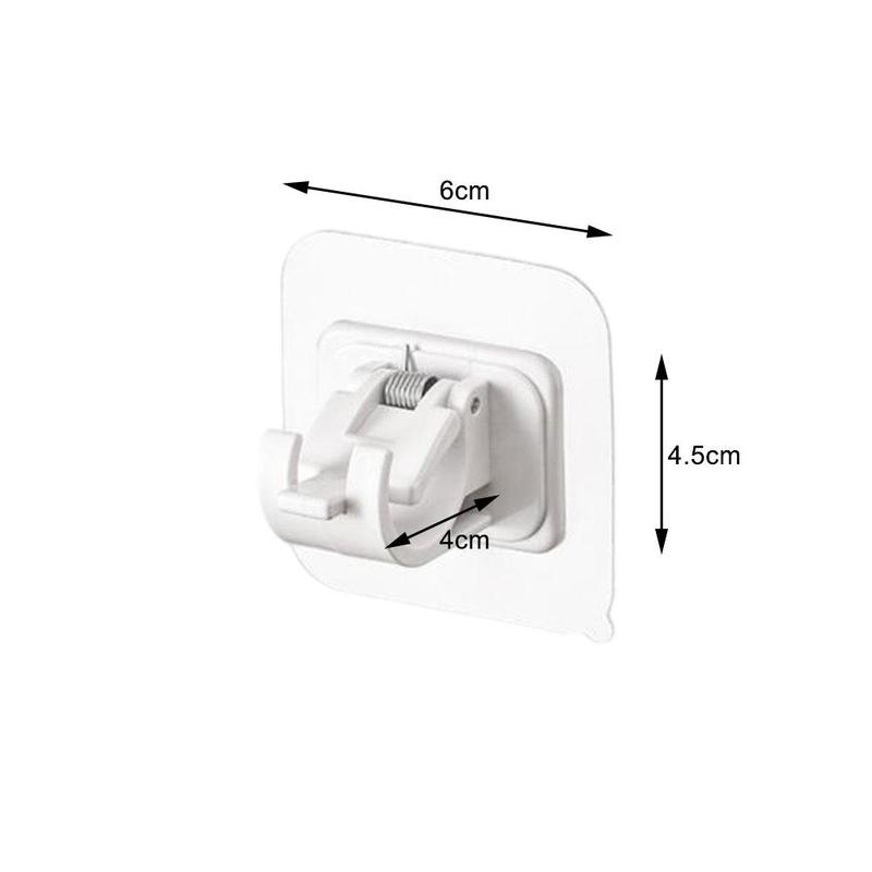 Set 2 Kẹp Cố Định Thanh Treo Thanh Treo Tường Không Cần Đục Lỗ
