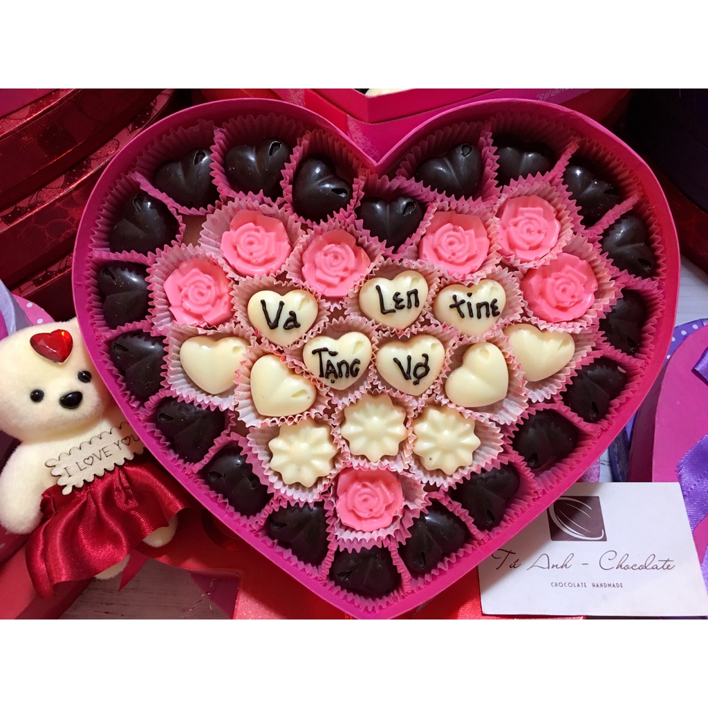 Hộp Socola Valentine Trái Tim SwettBox 2022