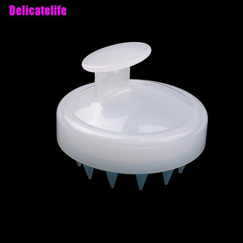 [Hàng mới về] Lược silicon mềm dùng gội đầu mát xa da đầu tiện dụng