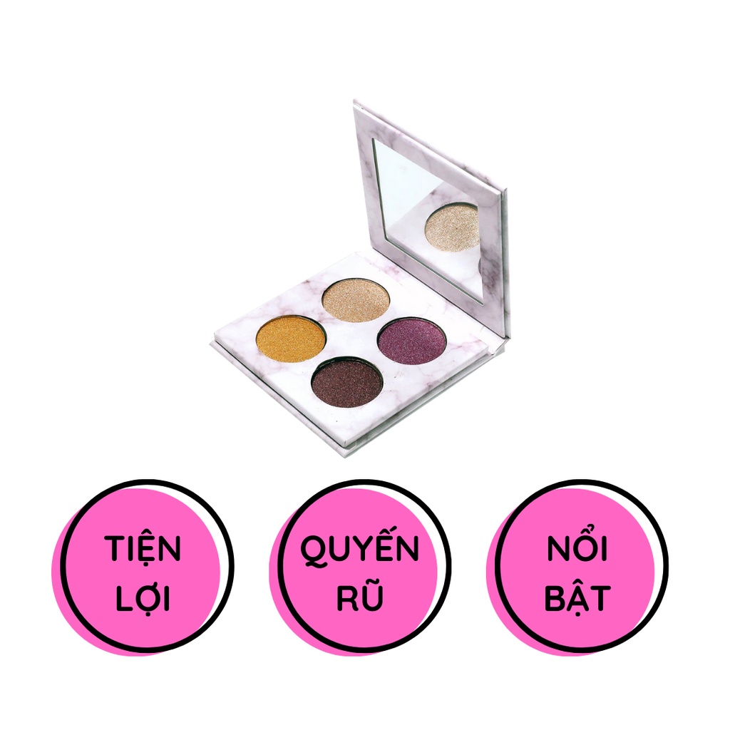 Phấn mắt AMUSE Love eyeshadow 4 màu 4g