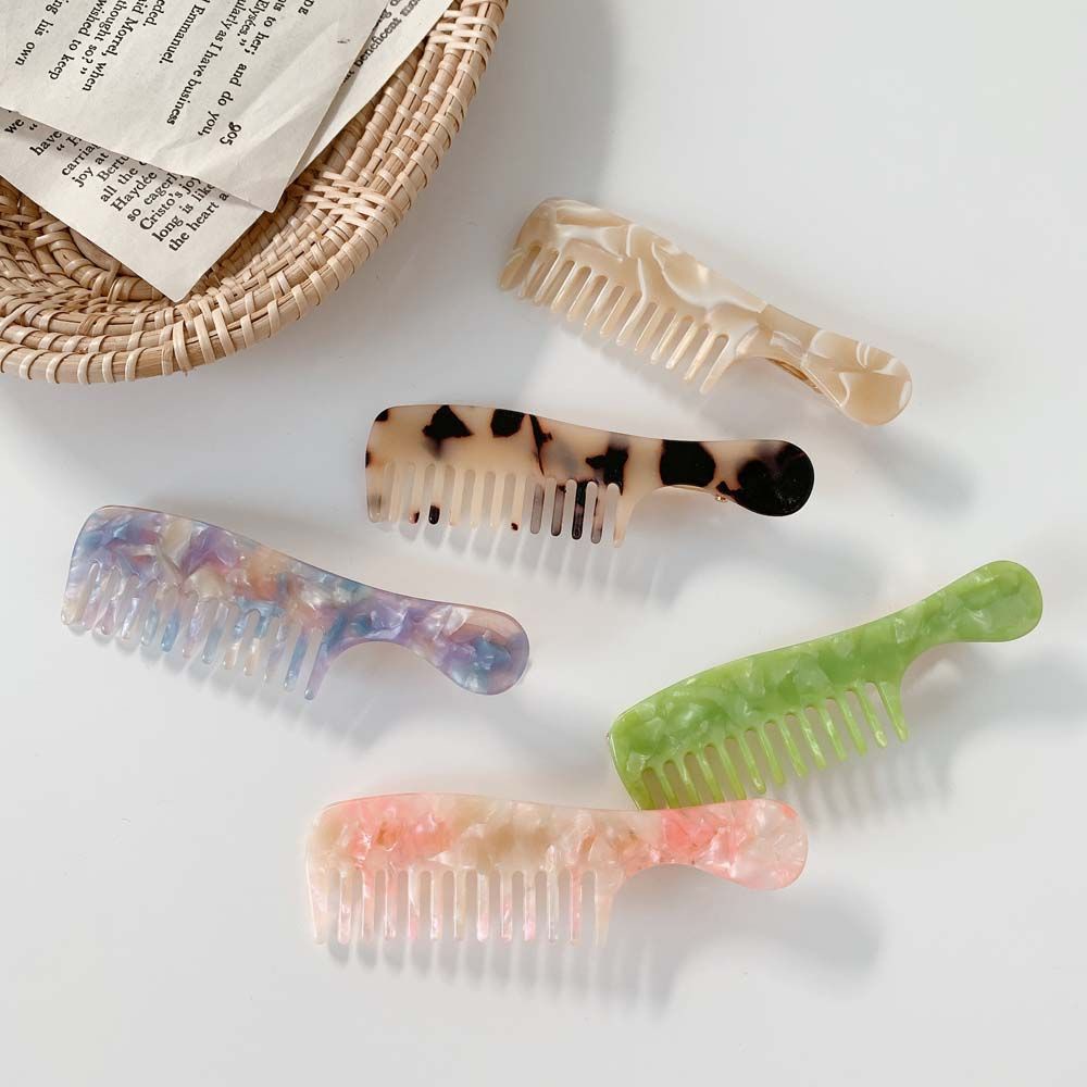 Kẹp Tóc Nhựa Acrylic Màu Sắc Ngọt Ngào Phong Cách Hàn Quốc Cho Nữ
