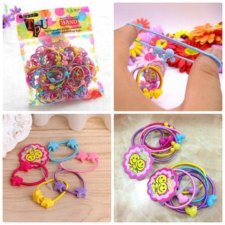 Túi chun buộc tóc cho bé gái (50 dây)