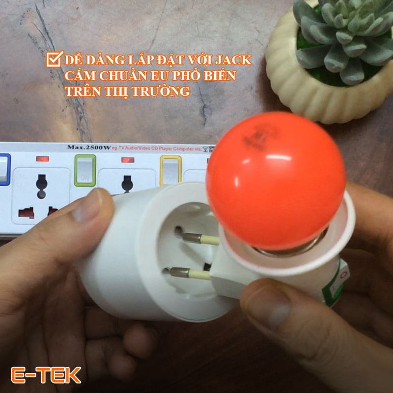 Ổ cắm điện thông minh wifi Tuya, chuẩn EU, chính hãng MOES WS-UEU, bảo hành 12 tháng– e-tek.vn