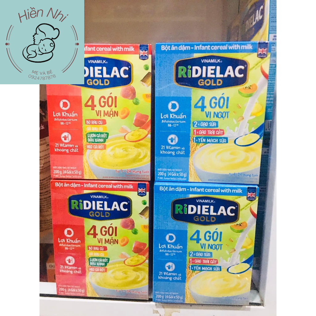 Bột ăn dặm RIDIELAC Vinamilk Đủ Vị