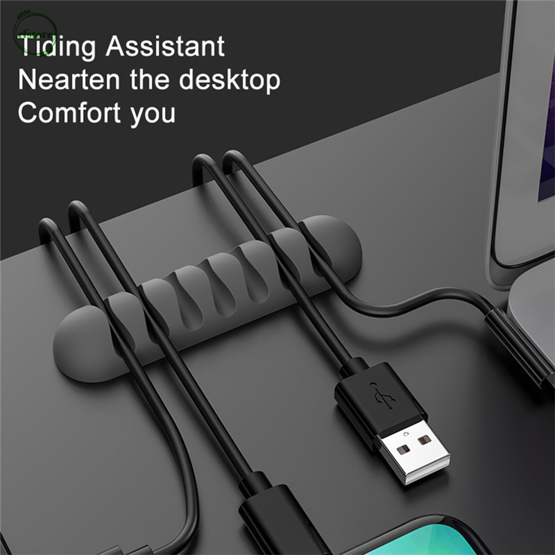 FLEXIBLE Kẹp Giữ Dây Cáp Bằng Silicon Linh Hoạt Tiện Lợi