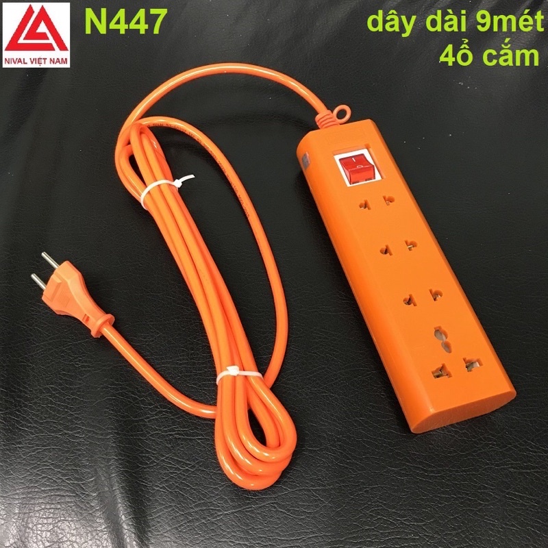 Ổ cắm điện Nival có dây lõi sứ 2500w công tắc