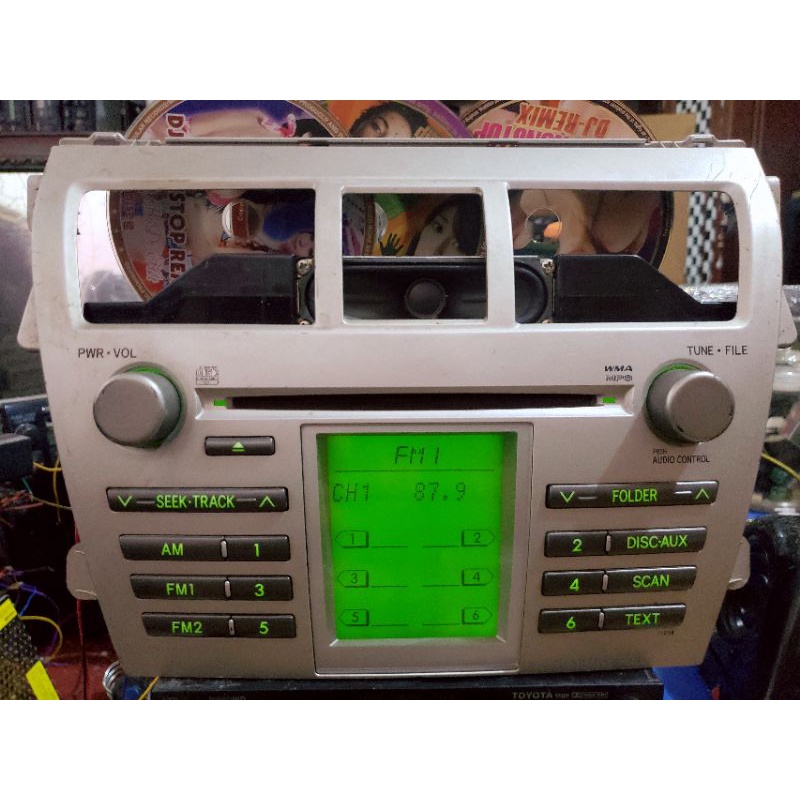 Đầu radio Cd aux giành cho ô tô Toyota Vioss ( 2008 09 10 11 2012 )