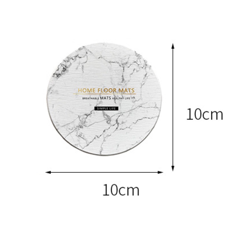SUPO DEPOT - Đế lót ly  thấm hút nước nhanh khô hình tròn 10cmx10cm