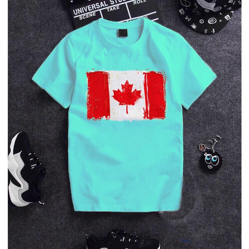 SALE- Áo thun Unisex Cotton -  lá cờ Canada
