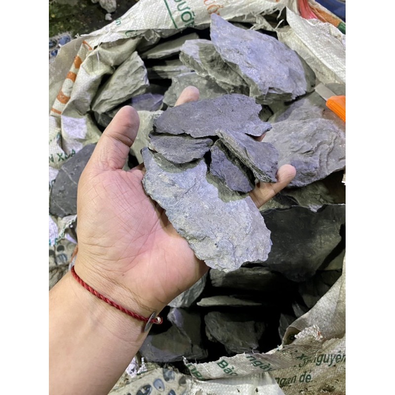 [Mã 11FMCGSALE1 giảm 10% đơn 250K] ĐÁ TRẦM TÍCH ĐEN (1kg)🌒- Đá Vỉa Lát Mỏng setup hồ thuỷ sinh🌱