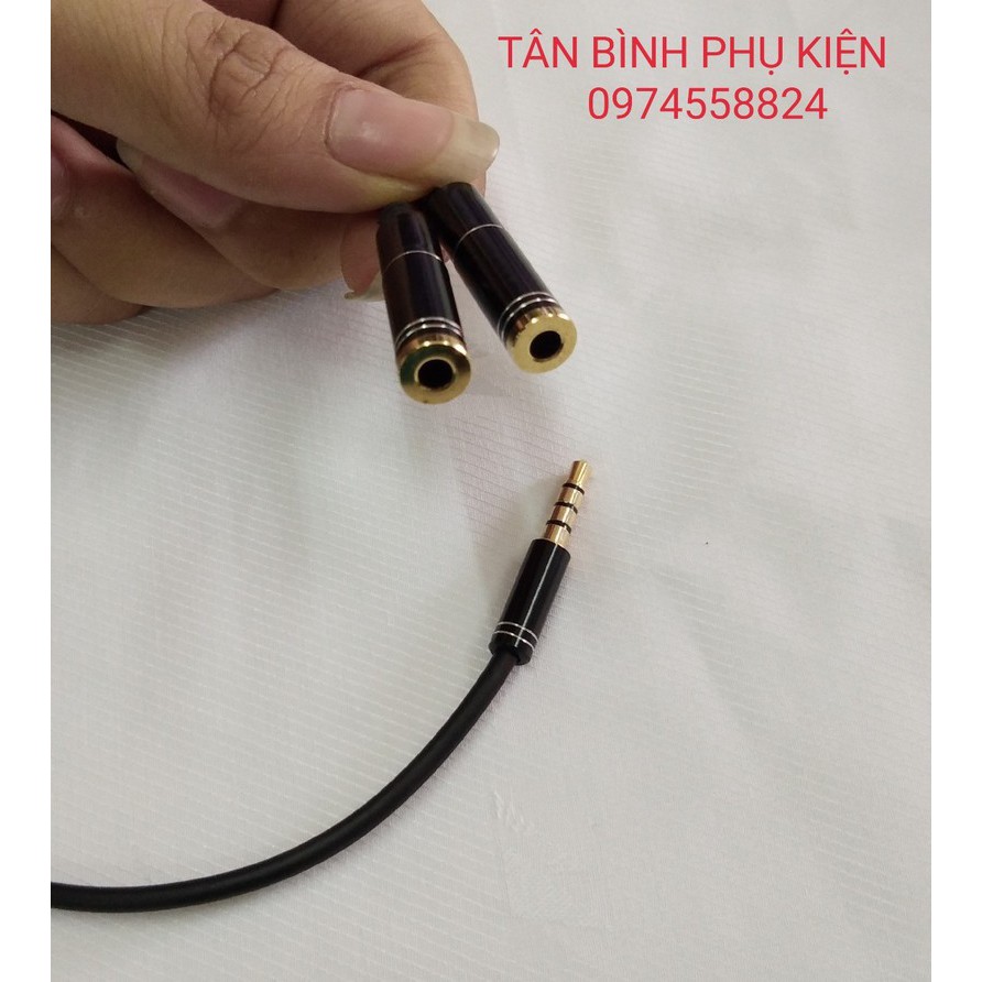 DÂY CHIA TAI NGHE LOẠI TỐT ĐẦU NHÔM JACK CẮM 3.5 LY