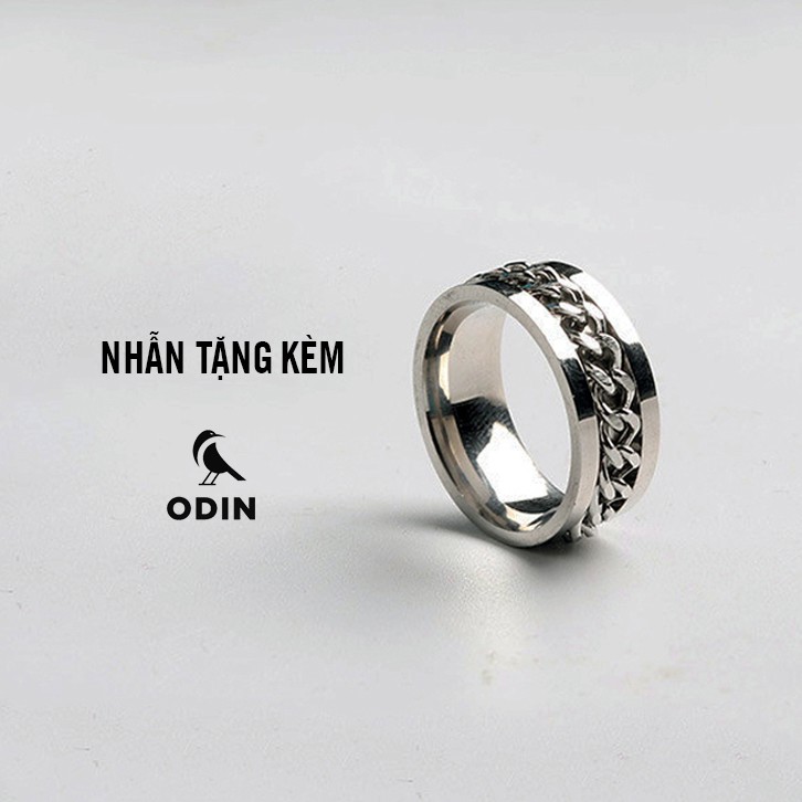 [TẶNG KÈM NHẪN] Dây chuyền Wing thép Titanium KHÔNG GỈ