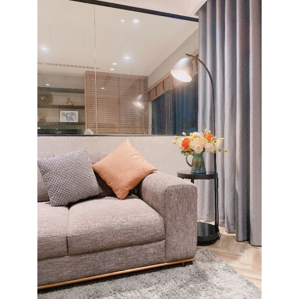 Ảnh thật - Đèn cây đứng cao cấp, tặng bóng led 3 màu, BH 2năm; đèn cây góc sofa cao cấp trang trí