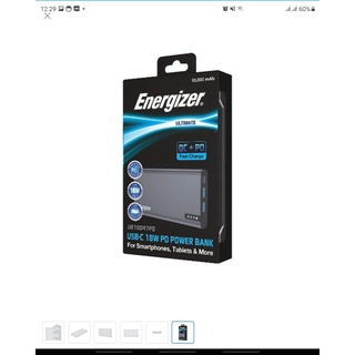 Pin sạc dự phòng polymer 10.000 mah type c pd qc3.0 energizer ue10047pq - tích hợp sạc nhanh đa nền tảng