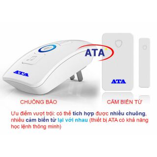 Chuông cửa đôi ko dây ATA