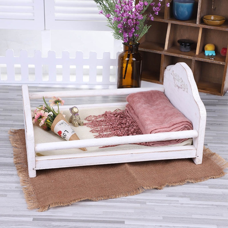 Giường Ngủ Mini Có Thể Tháo Rời Dùng Làm Phụ Kiện Chụp Ảnh Cho Bé Sơ Sinh