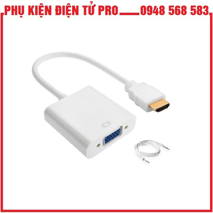 CÁP CHUYỂN ĐỔI HDMI SANG VGA CÓ TIẾNG - HDMI TO VGA + AUDIO