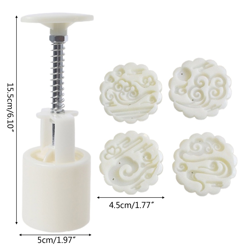 Khuôn Nướng Bánh Trung Thu Hình Đám Mây Hoạt Hình 50g DIY