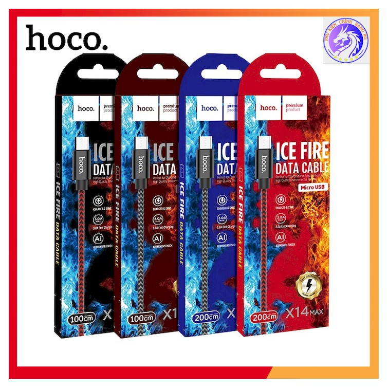 Cáp Sạc Nhanh Hoco X14 MAX Micro USB - Max 3A Hàng Chính Hãng - Cáp Sạc Android
