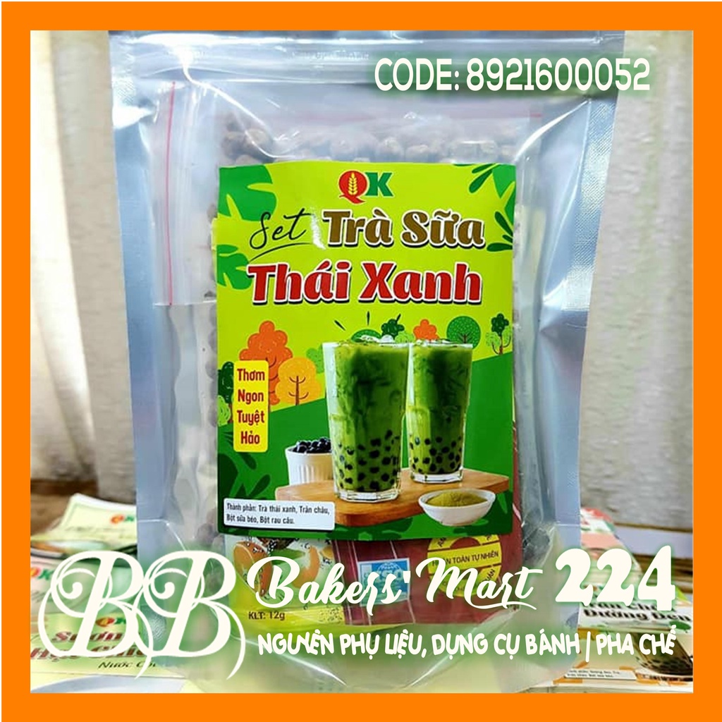 Set combo nguyên liệu Trà Sữa THÁI XANH QK