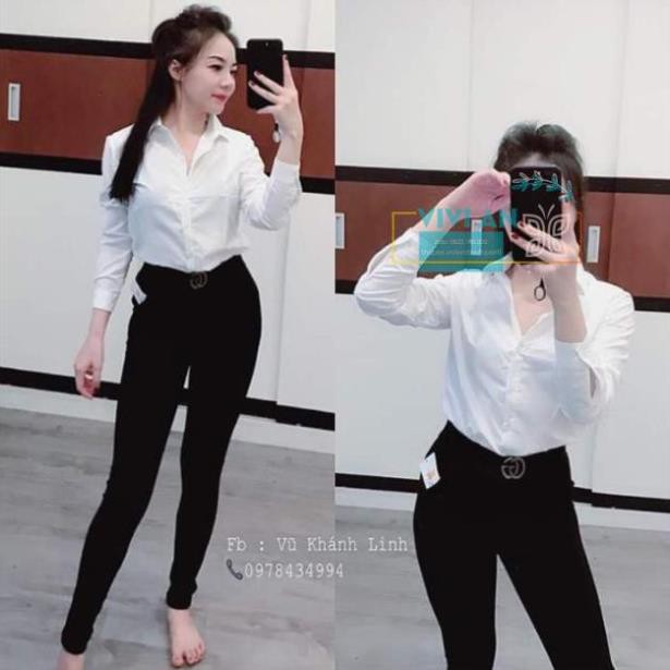 Quần Legging Nữ ❤️SIÊU SALE❤️ Quần khuy GG, Legging Co Giãn 4 Chiều Cao Cấp, Ống Dài Siêu Đẹp, Hàng VNXK | BigBuy360 - bigbuy360.vn
