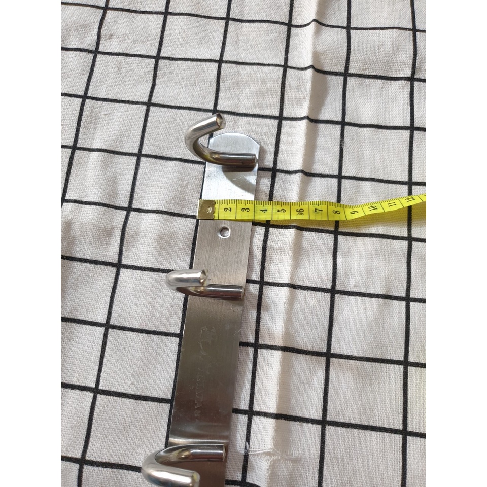 Móc Treo Quần Áo Inox Đóng Tường, Loại 7 Móc  KT: 50x 3 cm (Ảnh thật)