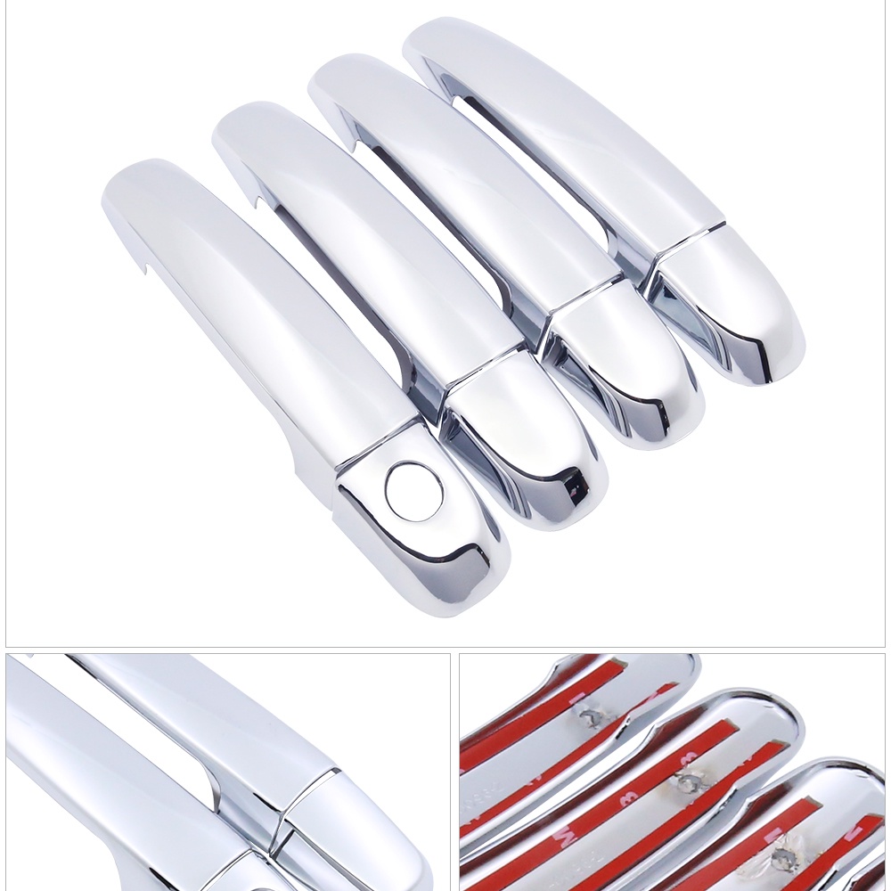 Miếng Dán Trang Trí Tay Nắm Cửa Mạ Chrome Cho Suzuki Ertiga 2012 2013 2014 2015 2016 2017 2018
