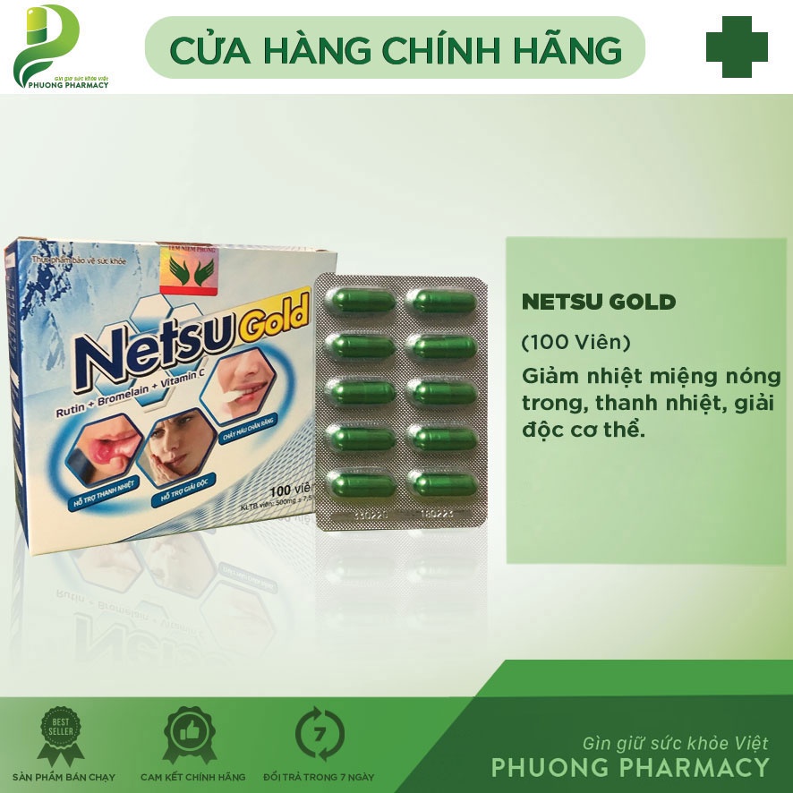 Netsu Gold Hỗ Trợ Thanh Nhiệt, Giải Độc Giảm Các Biểu Hiện Cơ Thể Nóng Nhiệt