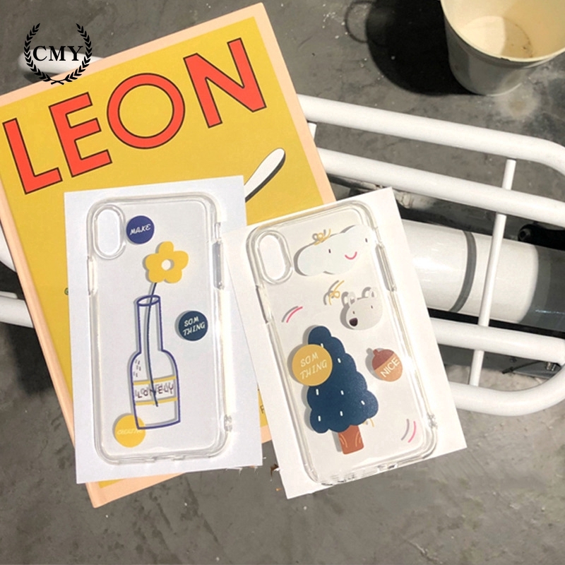 Ốp điện thoại hình hoa và cây nhỏ cho iPhone 11/11 Pro 11 Pro Max X XR XS XS MAX 78 Plus SE | BigBuy360 - bigbuy360.vn