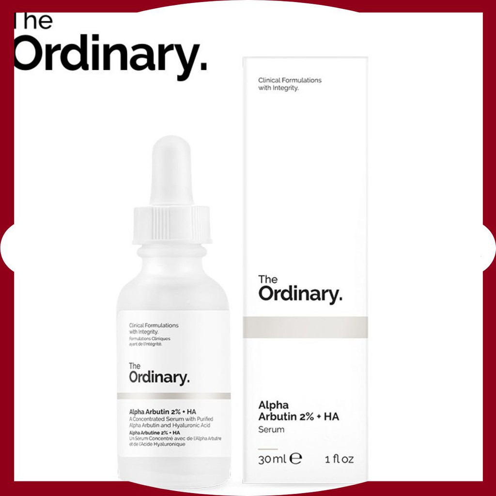 Tinh Chất Trắng Da Mờ Thâm Alpha Arbutin 2% + HA 30ml The Ordinary