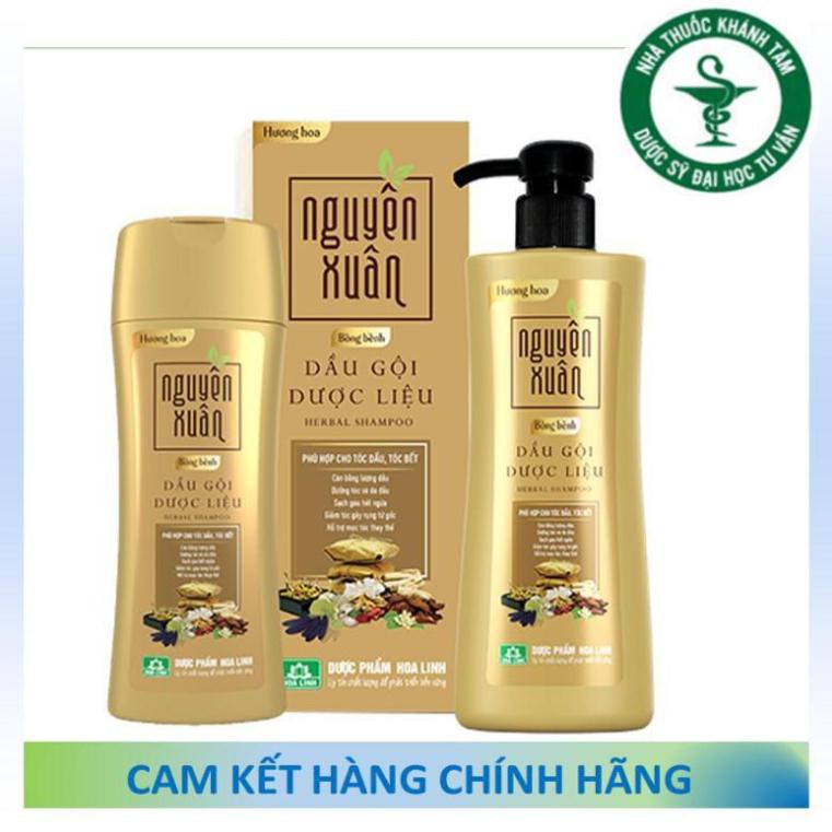 ! ! Dầu gội - Dầu xả dược liệu Nguyên Xuân Hoa Linh [Nâu - Xanh - Vàng]