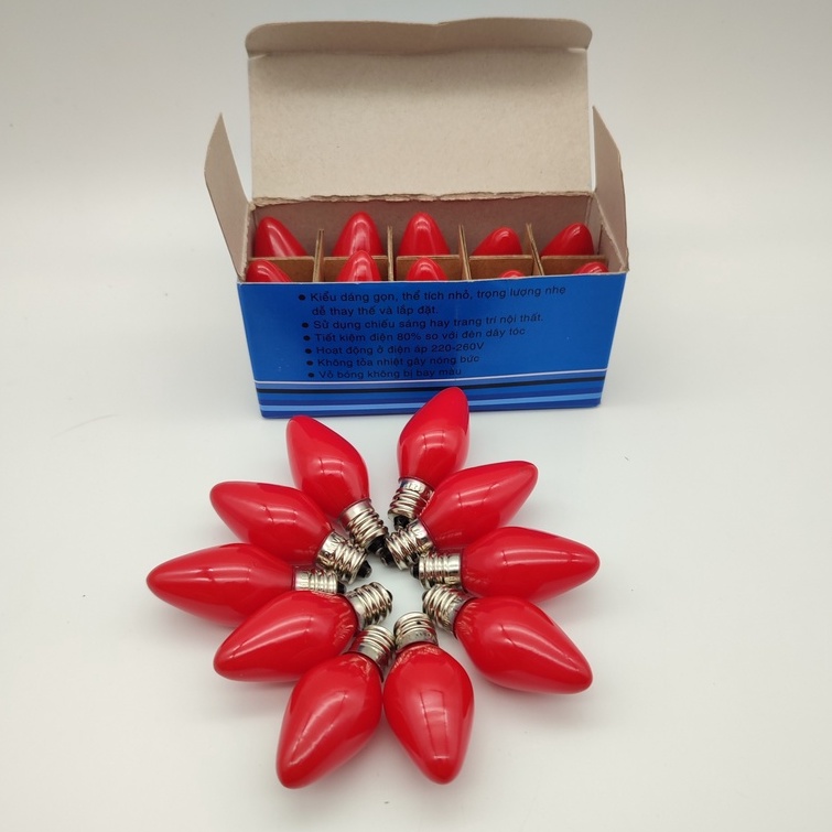 Bóng đèn led trái ớt 1w  - bóng đèn cana led tiết kiệm điện năng - đèn bàn thần tài