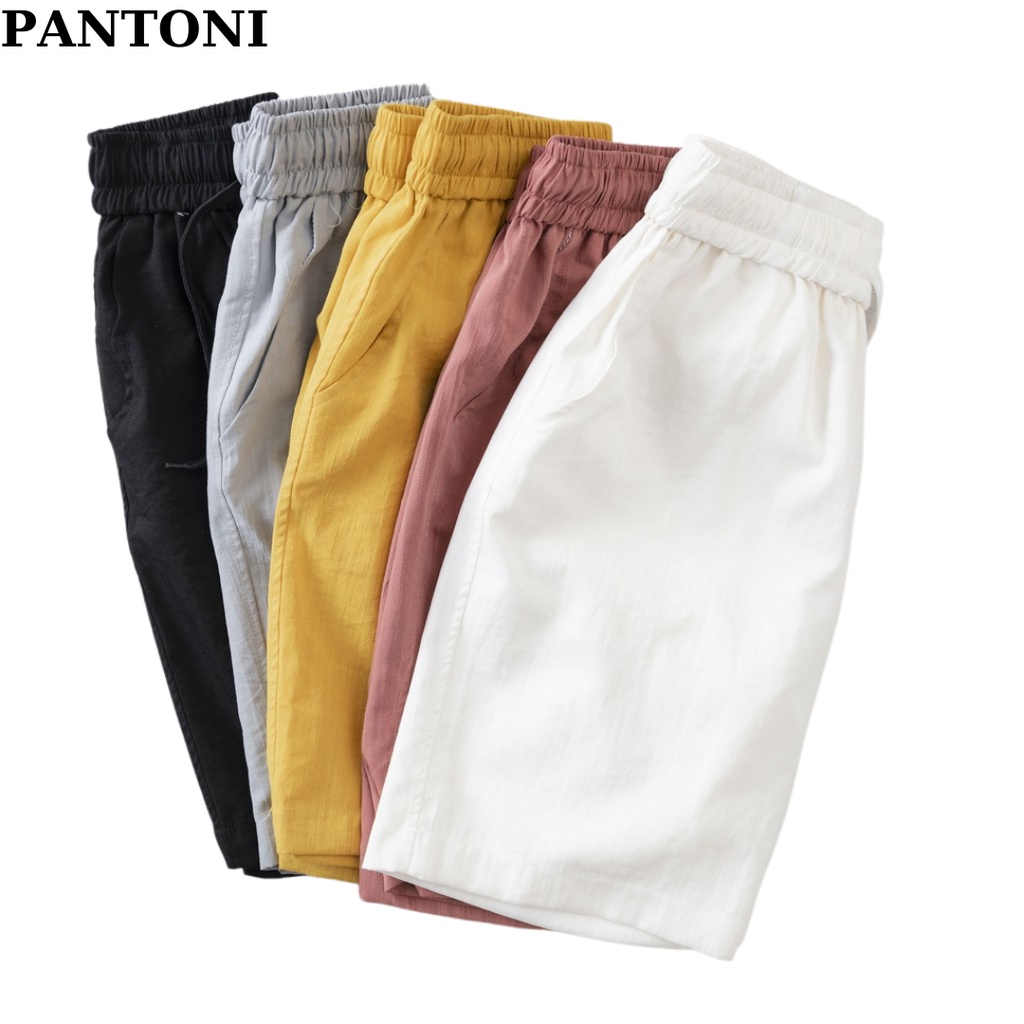Quần short đũi nam Pantoni chất đũi mềm mát, quần ngố nam chuẩn form cạp chun dây rút(SD79)