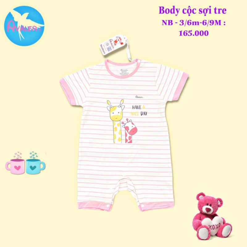 Bộ body cộc Avaler vải sợi tre cao cấp