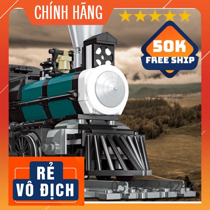 Đồ chơi xếp hìnhFreeshipLego tàu hơi nước JIE STAR