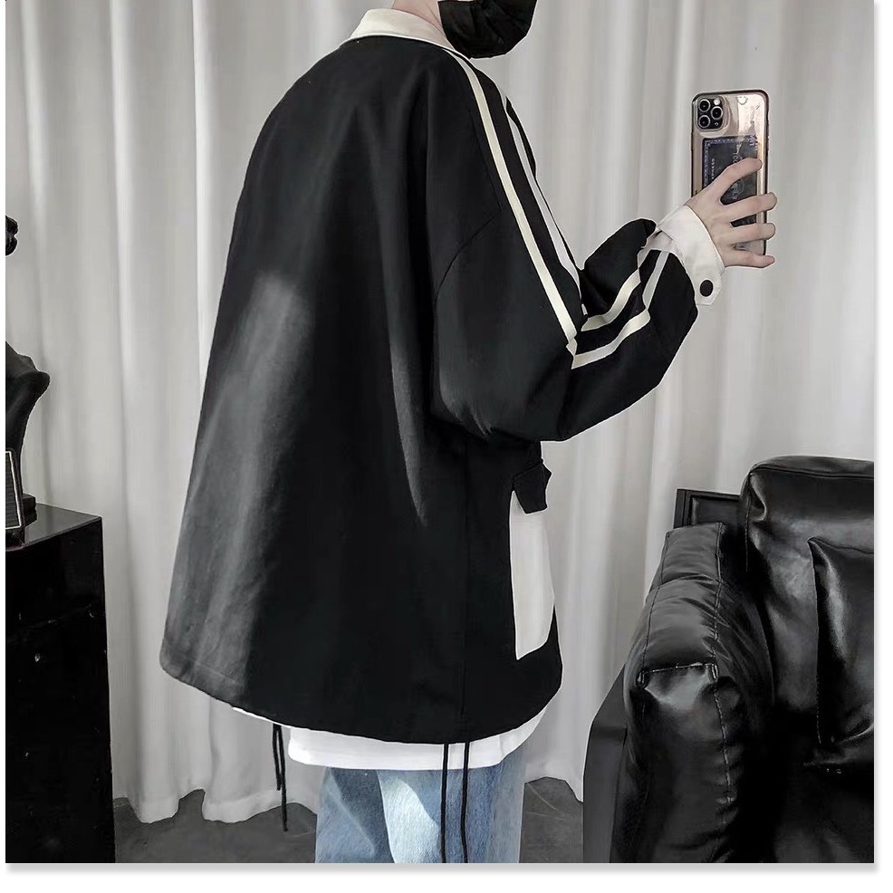 Áo khoác kaki nam phối màu đẹp sang trọng phong cách