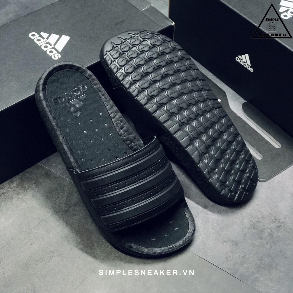 Dép Adidas Boost Chính Hãng FREESHIP Adidas Adilette Boost - Dép Quai Ngang Adilette Đế Boost Siêu Êm - Simple Sneaker